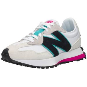 New Balance 327 90's sneakers wit/zwart/fuchsia/aqua