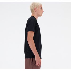 New Balance Run T Shirt Heren Sportshirt Zwart