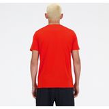 New Balance Run T-Shirt Heren Sportshirt - NEO FLAME