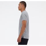 New Balance Run T-Shirt Heren Sportshirt - SLATE Grijs