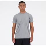 New Balance Run T-Shirt Heren Sportshirt - SLATE Grijs
