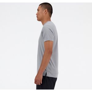 New Balance Run T Shirt Heren Sportshirt SLATE Grijs