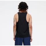 New Balance - Hardloopsinglet - Zwart - Polyester