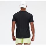 New Balance - Athletics - T-shirt - Zwart - Ademend - Korte Mouwen