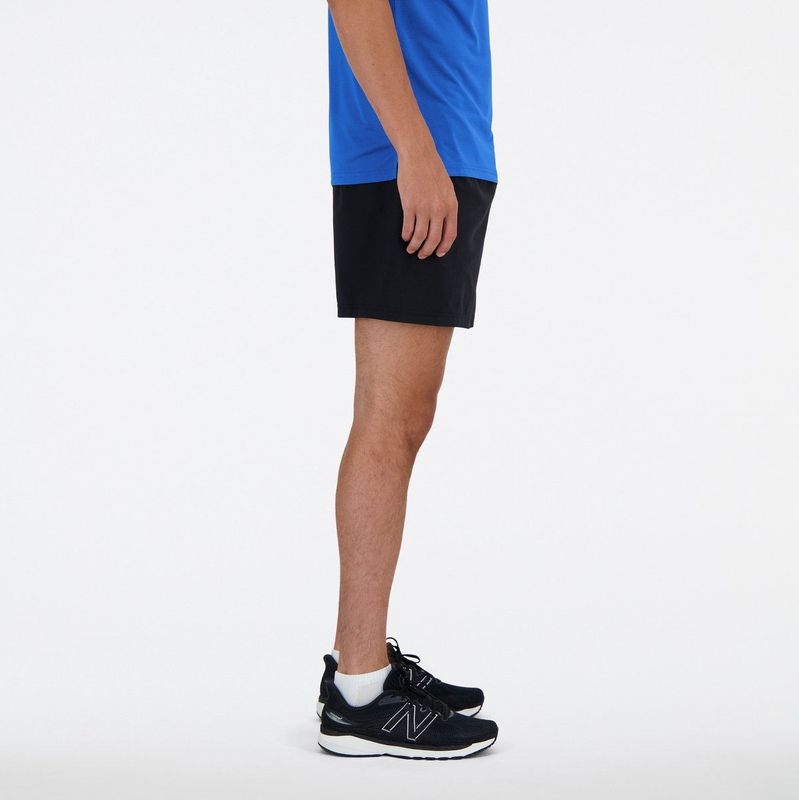New Balance - Sport Essentials - Hardloopshort - Zwart - Stretchmateriaal
