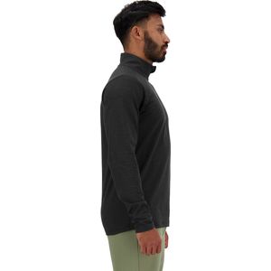 New Balance - Space Dye 1/4 Zip - T-shirt - Grijs