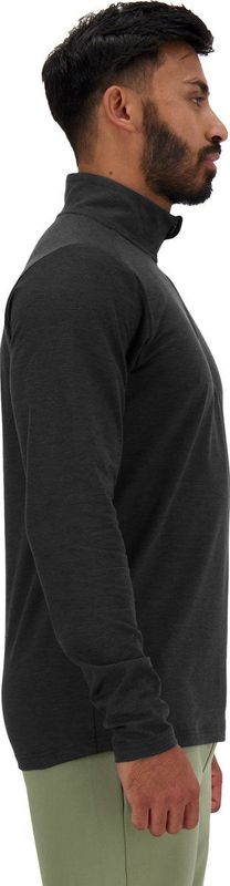 New Balance - Space Dye 1/4 Zip - T-shirt - Grijs