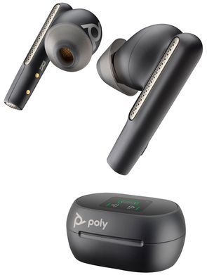 POLY - Voyager Free 60+ UC Headset - Draadloos - Zwart - Bluetooth 5.3