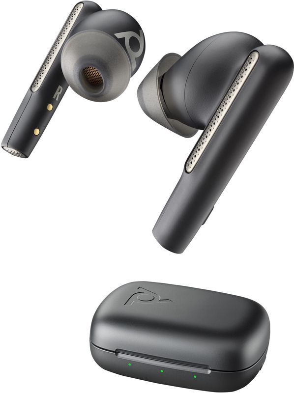 POLY Voyager Free 60 UC - Earbuds - Zwart - Inclusief BT700 USB-C Adapter en Basic Charge Case