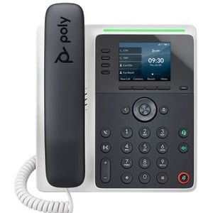 Poly - Edge E220 - IP Telefoon - Zwart - Bedraad - 4 Lijnen