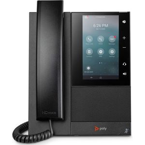 Poly CCX 500 Business Media Phone with Open SIP and PoE-enabled IP telefoon Zwart 24 regels LCD