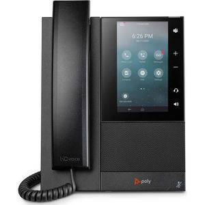 Poly CCX 505 Business Media Phone with Open SIP and PoE-enabled IP telefoon Zwart 24 regels LCD Wifi