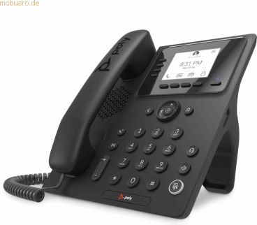 POLY CCX 350 Business Media Phone voor Microsoft Teams met PoE-ondersteuning