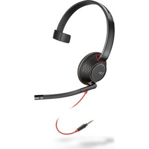 Poly Blackwire 5220 3.5mm Top Headset Bedraad Hoofdband Kantoor/callcenter Zwart
