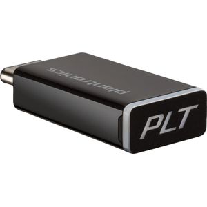 Poly - BT600 - USB Type-C Adapter - Zwart - Bluetooth - Plug-and-Play