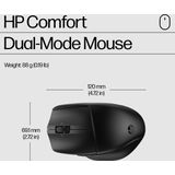 HP 680 Comfort - Draadloos Toetsenbord en Muis - Microsoft Copilot Ai toets - Qwerty - Zwart