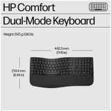 HP 680 Comfort - Draadloos Toetsenbord en Muis - Microsoft Copilot Ai toets - Qwerty - Zwart