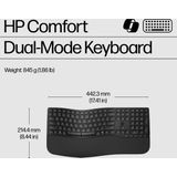 HP 680 Comfort - Draadloos Toetsenbord - Microsoft Copilot Ai toets - Qwerty - Zwart