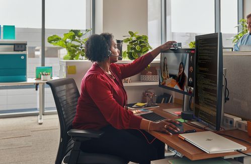 Poly Blackwire 3320 Stereo USB-C Headset +USB-C/A Adapter Bedraad Hoofdband Kantoor/callcenter USB Type-C Zwart