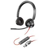 HP - Blackwire 3320 - Headset - Stereo - Zwart - USB