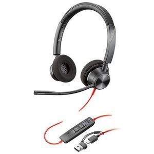 HP - Blackwire 3320 - Headset - Stereo - Zwart - USB