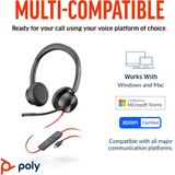 Poly Blackwire 8225 Stereo Headset On-Ear