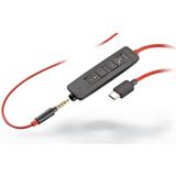 Poly Blackwire 3225 Stereo USB-C Headset +3.5mm Plug +USB-C/A Adapter Bedraad Hoofdband Kantoor/callcenter USB Type-C Zwart