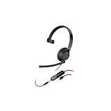 Plantronics - Blackwire 5210 - Koptelefoon - Zwart - USB - Mono met Noise-Cancelling Microfoon