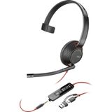 Plantronics - Blackwire 5210 - Koptelefoon - Zwart - USB - Mono met Noise-Cancelling Microfoon