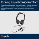 HP - Poly 5220 - USB-C Koptelefoon - Zwart - Kunstleer