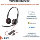 Poly - Headset - Zwart - Kunstleer - Ruisonderdrukkende Microfoon