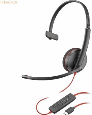 Poly Blackwire 3210 - Blackwire 3200 Series - Headset - On-Ear - kabelgebunden - USB-C