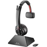 POLY - Savi 8210 - Headset - Zwart - Bedraad - Oplaadhouder Inclusief