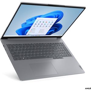Lenovo ThinkBook 16 G6 ABP AMD Ryzen™ 7 7730U Laptop 40,6 cm (16"") WUXGA 16 GB DDR4-SDRAM 512 GB SSD Wi-Fi 6 (802.11ax) Windows 11 Pro Belgisch Grijs