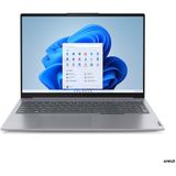 Lenovo ThinkBook 16 G6 ABP AMD Ryzen™ 7 7730U Laptop 40,6 cm (16 inch) WUXGA 16 GB DDR4-SDRAM 512 GB SSD Wi-Fi 6 (802.11ax) Windows 11 Pro Engels Grijs