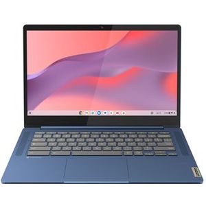 Lenovo IdeaPad Slim 3 Chrome 14M868 MediaTek Kompanio 520 Chromebook 35,6 cm (14"") Full HD 8 GB LPDDR4x-SDRAM 128 GB eMMC Wi-Fi 6 (802.11ax) ChromeOS Engels Blauw