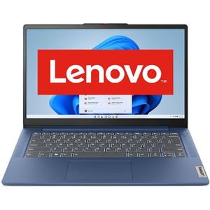 Lenovo IdeaPad Slim 3 14AMN8 Laptop 35,6 cm (14 inch) Full HD AMD Ryzen™ 5 7520U 16 GB LPDDR5-SDRAM 512 GB SSD Wi-Fi 6 (802.11ax) Windows 11 Home Blauw