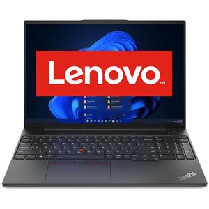 Lenovo ThinkPad E16 G1 13e generatie Intel® Core i5-1335U-processor E-cores tot 3,40 GHz en P-cores tot 4,60 GHz, Windows 11 Pro 64, 512 GB SSD M.2 2242 PCIe Gen4 TLC Opal - 21JN00ALMH