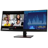 Lenovo ThinkVision P34w-20 LED display 86,7 cm (34.1") 3440 x 1440 Pixels Wide Quad HD Zwart