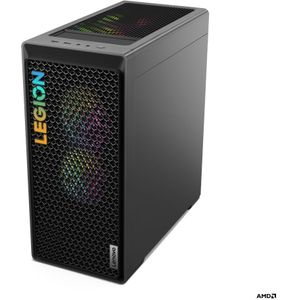 Lenovo Legion T5 26ARA8 - Desktop computer - AMD Ryzen 7 7700 - NVIDIA GeForce RTX 4070 - 32 GB DDR5 - 1 TB SSD - Wi-Fi 6E, Bluetooth 5.1 - Windows 11 Home - zwart