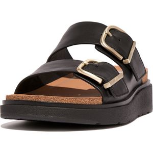 FitFlop - Sandalen - Zwart - Leer - Ergonomisch Ontwerp