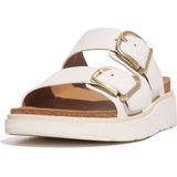 FitFlop Women Gen-FF Buckle Two-Bar Leather Slides Urban White-Schoenmaat 41