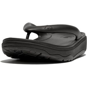 Fitflop Relieff Recovery Teen-Post Sandalen voor dames, Zwart, 42 EU