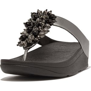 FitFlop Fino Bauble-Bead Toe-Post Sandals ZWART