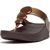 FitFlop Halo Bead-Circle Metallic Toe-Post Sandals BRUIN