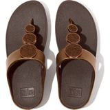 FitFlop Halo Bead-Circle Metallic Toe-Post Sandals BRUIN