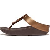 FitFlop Halo Bead-Circle Metallic Toe-Post Sandals BRUIN