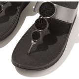 Fitflop Dianette »HALO BEAD-CIRCLE METALLIC TOE-POST SANDALS«, Pool Slides, Pantolette mit dämpfender Zwischensohlentechnologie