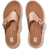 FitFlop F-Mode Espadrille Adj Leather Flatform Toe-Thongs ROZE