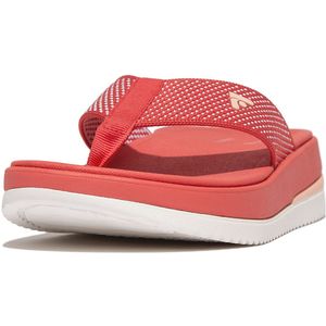 FitFlop Women Surff Two-Tone Webbing Toe-Post Rosy Coral-Schoenmaat 36